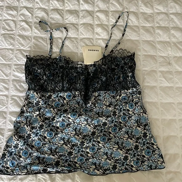 Sandro Dantin lace floral  camisole - Picture 2 of 13